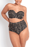 Eclipso Bandeau Bikini And Reversible Brief Print Mix TKD Lingerie Curvy Kate Swim Fashion F1