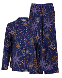 Edie Fireworks Print PJ Set Navy Mix TKD Lingerie Cyberjammies Fashion CF1