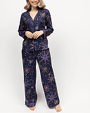 Edie Fireworks Print PJ Set Navy Mix TKD Lingerie Cyberjammies Fashion F2
