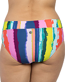 Ella Full Brief Rainbow Stripe TKD Lingerie Lily Lime Fashion B1