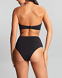 Ella Twist Bandeau And High Waist Brazilian Black TKD Lingerie Panache Swim Core B1