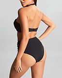 Ella Twist Bandeau And High Waist Brazilian Black TKD Lingerie Panache Swim Core B3