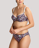 Elle Balconnet Bikini And Brazillian Pant Tribal Print TKD Lingerie Panache Swimwear Fashion B1