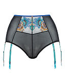 Encounter High Waist Brief Black Peacock TKD Lingerie Scantilly Fashion CF1