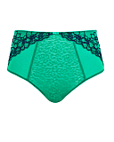 Envy Deep Brief Emerald Leopard TKD Lingerie Panache Fashion CF1