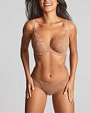 Envy Plunge Bra And Brazilian Brief Honey TKD Lingerie Panache Fashion F1