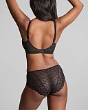 Envy Plunge Bra And Brief Black TKD Lingerie Panache Fashion B1