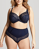 Estel Full Cup Bra And High Waist Brief Navy Sculptresse TKD Lingerie F1