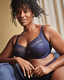 Estel Full Cup Bra And High Waist Brief Navy Sculptresse TKD Lingerie L1