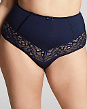 Estel High Waist Brief Navy Sculptresse TKD Lingerie F1