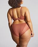 Estel Plunge Bra And Deep Brief Rose Gold TKD Lingerie Sculptresse Fashion B1