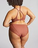 Estel Plunge Bra And Deep Brief Rose Gold TKD Lingerie Sculptresse Fashion B2