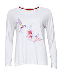 Evie Hummingbird Placement Knit Top Red Mix TKD Lingerie Cyberjammies CF1
