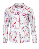 Evie Hummingbird Print Top Pant Ivory Mix TKD Lingerie Cyberjammies CF1