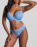 Faith Moulded Plunge Bra And Brazilian Bluebell TKD Lingerie Panache Fashion F1