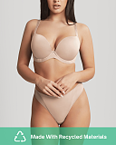 Faith Moulded Plunge Bra And Brief Latte TKD Lingerie Cleo Core F1 R