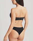 Faith Moulded Plunge Strapless Bra And Brief Black TKD Lingerie Cleo Core B1