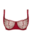 Fallen Angel Balcony Bra Garnet Red TKD Lingerie Scantilly Fashion CF1