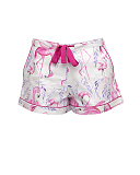 Fifi Flamingo Print Shorts White Mix TKD Lingerie Cyberjammies Fashion CF1