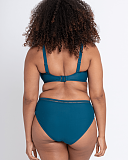 First Class Balcony Bikini And Classic Brief Deep Teal TKD Lingerie Curvy Kate Swim Fashion B2 min