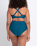 First Class Balcony Bikini And High Waist Brief Deep Teal TKD Lingerie Curvy Kate Swim Fashion B2 mi