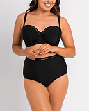 First Class Bandeau Bikini And High Waist Brief Black TKD Lingerie Curvy Kate Swim Fashion F2
