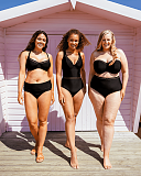 First Class Swimsuit And Balcony Bikini And Tankini And High Waist Brief And Fold Deep Brief Black T
