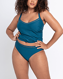 First Class Tankini Classic Brief Deep Teal TKD Lingerie Curvy Kate Swim Fashion F2 min