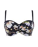 Florentine Bandeau Straps Bikini Navy Floral TKD Lingerie Panache Swim Fashion CF1