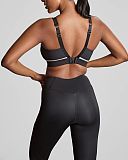 Freedom Non Padded Non Wired Sports Bra Black Chalk