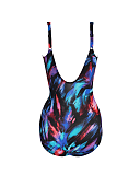 Fuego Flora Oceanus Shaping Swimsuit Black Multi TKD Lingerie Miraclesuit Fashion CB1.