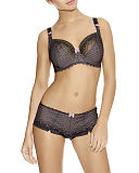 GEM BLACK UNDERWIRED BALCONY BRA 1361 BRAZILIAN 1367 F