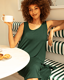 Gabrielle Jersey Swing Nightdress Green TKD Lingerie Cyberjammies Fashion L1