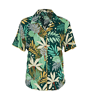 Gabrielle Palm Leaf Print Pyjama Top Green Mix TKD Lingerie Cyberjammies Fashion CF1