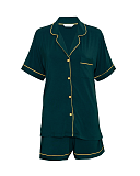 Gabrielle Revere Jersey Shorty Set Green TKD Lingerie Cyberjammies Fashion CF1