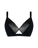 Get up & Chill Non Wired Bralette Triangle Bra And Brief Black TKD Lingerie Curvy Kate Core Ling