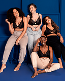 Get up & Chill Non Wired Bralette Triangle Bra And Brief Black TKD Lingerie Curvy Kate Core Ling