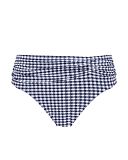 Gingham Midi Brief Navy TKD Lingerie Panache Swim Fashion CF1