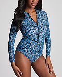 Grace Long Sleeve Swimsuit Posy Print