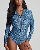 Grace Long Sleeve Swimsuit Posy Print