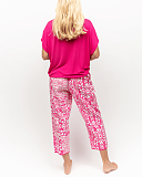 Hailey Slouch Jersey And Tile Print Pyjama Set TKD Lingerie Cyberjammies Fashion B1