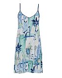Harriet Watercolour Jersey Short Nightdress Cream Mix TKD Lingerie Cyberjammies Fashion CF1