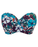 Hibiscus Bandaeu Bikini Print Mix TKD Lingerie Curvy Kate Swimwear Fashion CF1