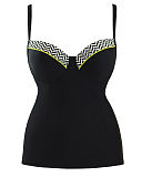 Hypnotic Padded Balcony Tankini Monochrome Olive