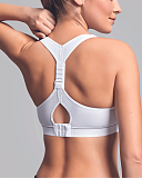 Impact Free Non Wired Sports Bra White TKD Lingerie Royce Core B1