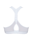 Impact Free Non Wired Sports Bra White TKD Lingerie Royce Core CB1