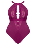 Indugence Stretch Lace Body Orchid Latte TKD Lingerie Scantilly Fashion CF1