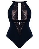 Indulgence Stretch Lace Body Black Latte TKD Lingerie Scantilly Fashion CF1