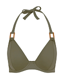 Ines Halterneck Bkini Khaki TKD Lingerie Miss Mandalay CF1