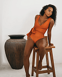 Ipanema Sustanable And Reversable Swimsuit Rust TKD Lingerie Fashion Baiia FL4